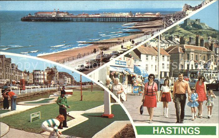 Hastings East Sussex The Pier Mini Golf Old Town and East Hill
