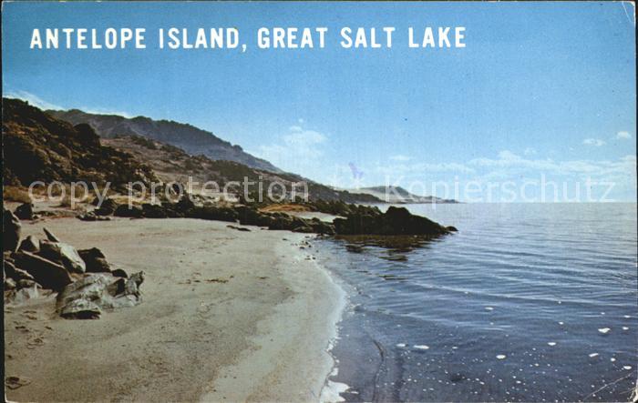 Utah US-State Antelope Island Great Salt Lake