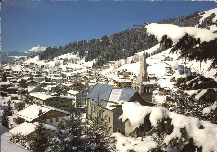 Les Gets Haute Savoie Teilansicht mit Kirche