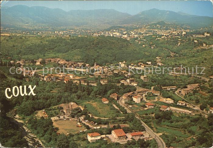 Coux Ardeche Fliegeraufnahme
