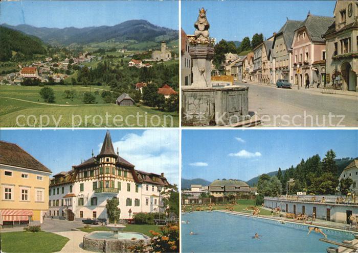 Weyer Enns Teilansicht Brunnen Freibad