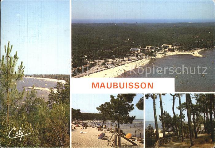 Maubuisson Fliegeraufnahme Strand Wald
