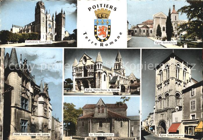 Poitiers 86 Kathedrale Le Temple Saint Jean Eglise Saint Hilaire