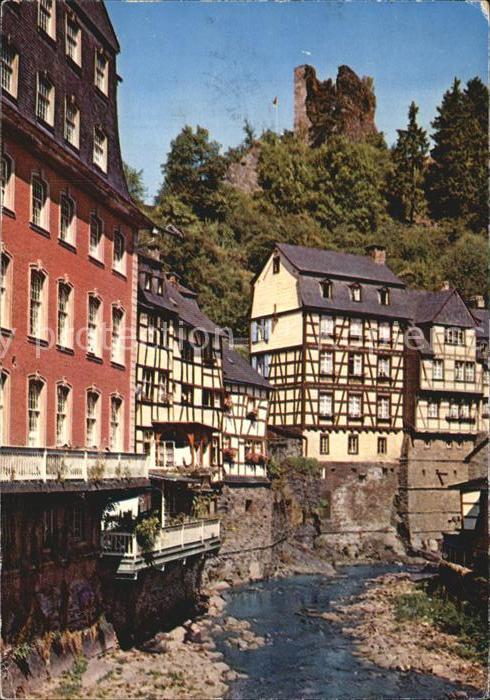 Monschau Montjoie NRW Rurpartie mit Haller Ruine