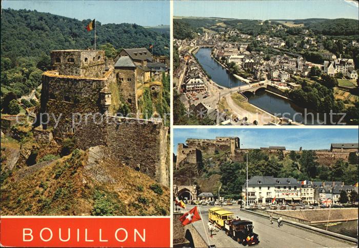 Bouillon sur Semois Burg Teilansicht Bruecke