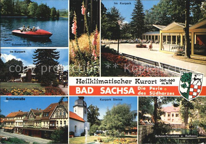 Bad Sachsa Harz Schmelzteich Kurpark Schulstrasse Kurpark Steina Schmerlbrunnen