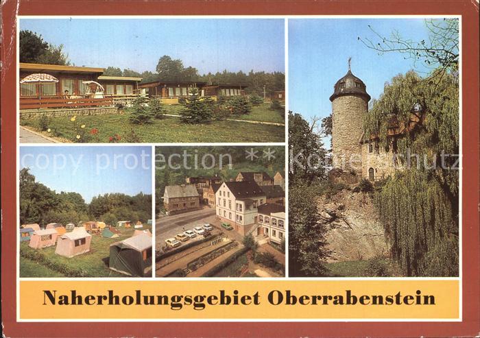 Karl-Marx-Stadt Naherholungsgebiet Oberrabenstein Burg Rabenstein Campingplatz