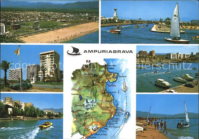Ampuriabrava Strand Landkarte Hotel
