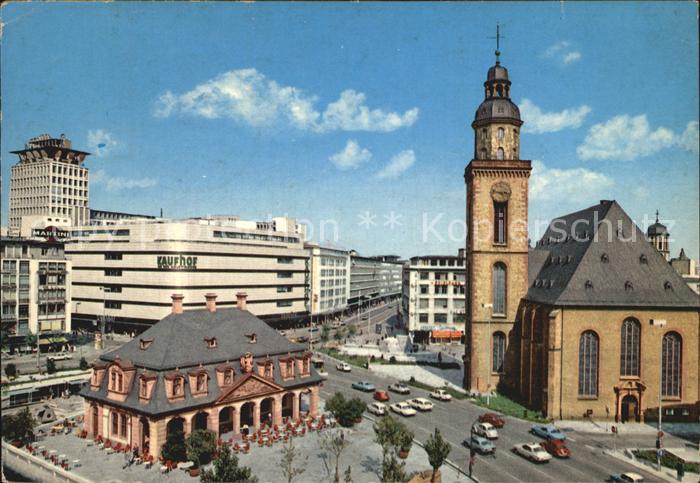 Frankfurt Main Kaufhof Kirche Hauptwache