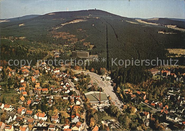 Braunlage Harz Fliegeraufnahme Eisstadion Seilbahn