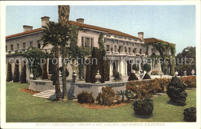 Library Bibliothek Henry E. Huntington San Marino California
