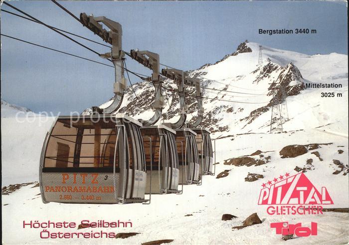 Seilbahn Pitz-Panoramabahn Pitztal Gletscher