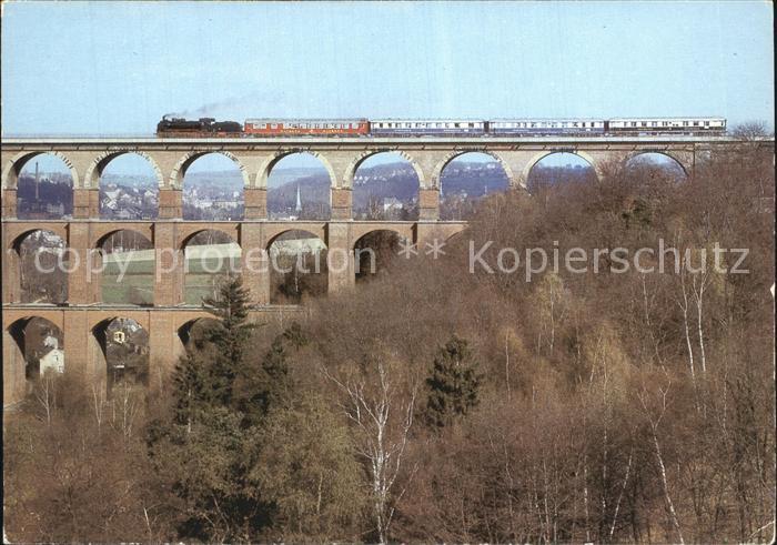 Bruecken Bridges Ponts Göltzschtalbrücke Lok 38 1182 Rheingold