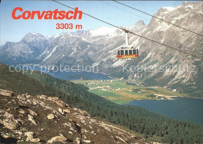 Seilbahn Surlej Silvaplana Corvatsch Oberengadiner Seen