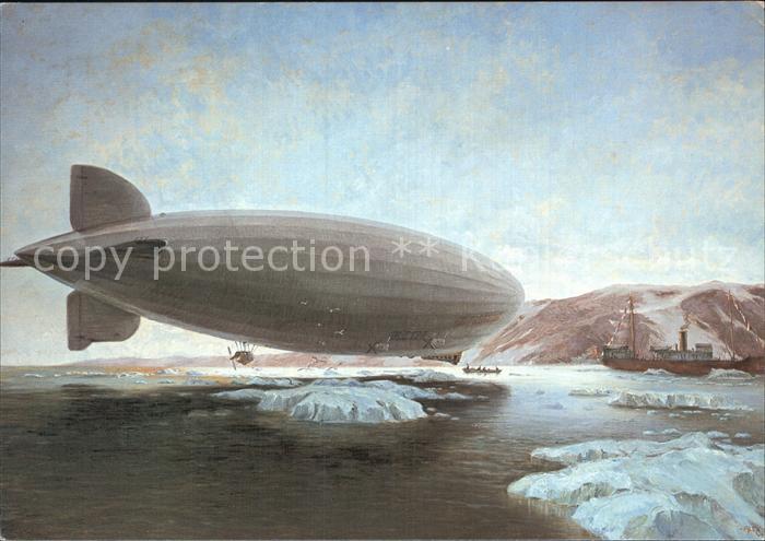 Zeppelin Eisbrecher Postaustausch Eismeer 1931