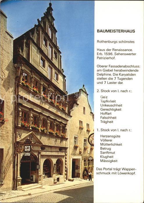 Rothenburg Tauber Baumeisterhaus Am Marktplatz