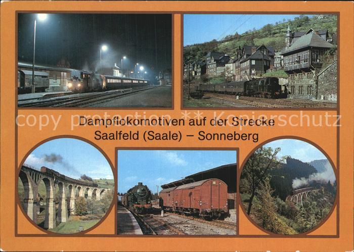 Eisenbahn Dampflokomotiven Strecke Saalfeld Sonneberg Steinach Lauscha