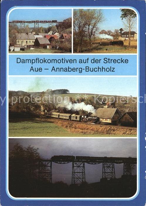 Eisenbahn Dampflokomotiven Strecke Aue Annaberg-Buchholz Schlettau