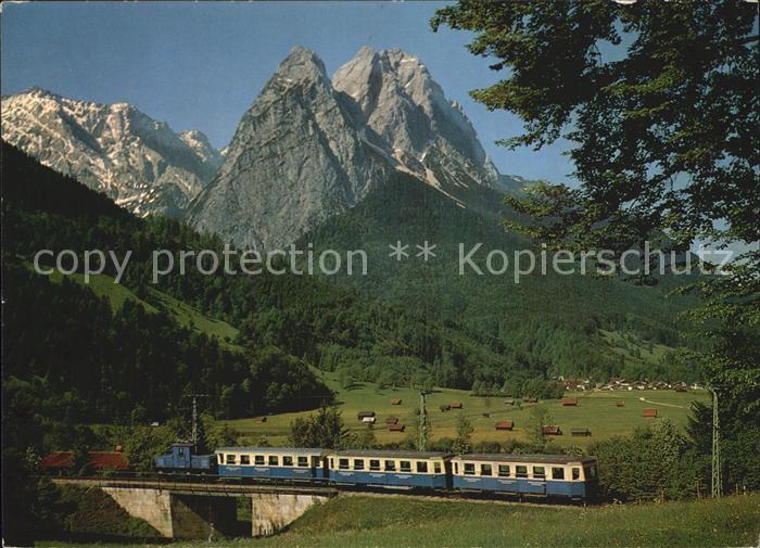 Eisenbahn Bayrische Zugspitzbahn Garmisch-Partenkirchen Waxenstein