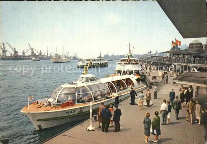 Motorschiffe Max Hamburg St. Pauli-Landungsbruecken