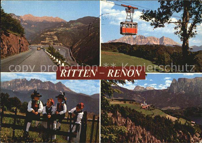 Seilbahn Ritten Renon Kinder Trachten