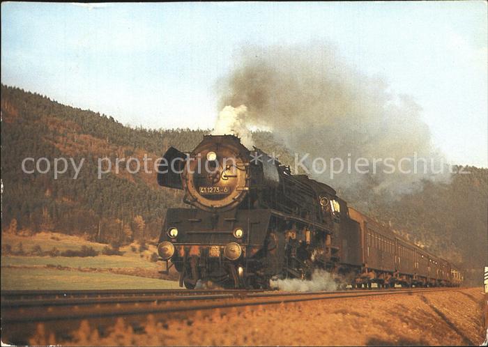 Lokomotive Lok 41 1273 mit 9 3004 Uhlstaedt