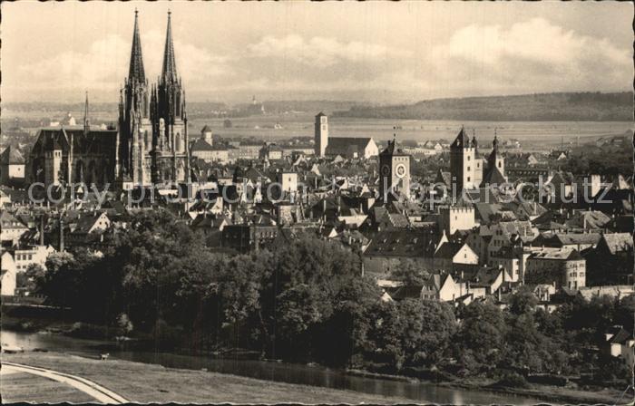 Regensburg Dom Panorama von den Winzerhoehen