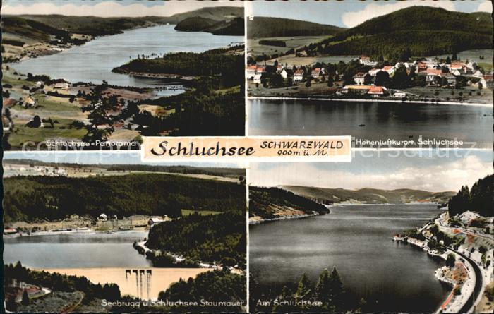 Schluchsee Panorama Seebrugg Staumauer Partie am Schluchsee
