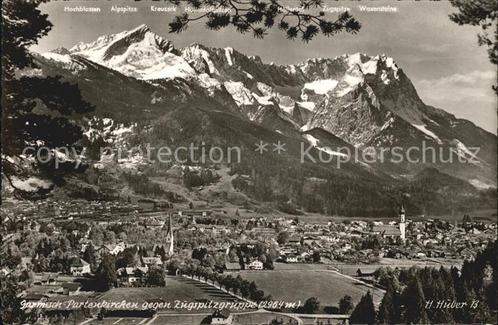 Garmisch-Partenkirchen mit Zugspitzgruppe