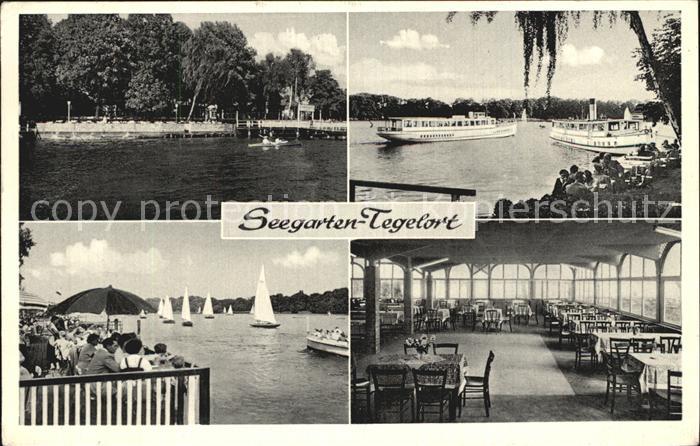 Tegelort Seegarten Ausflugsschiffe Terrasse Speisesaal