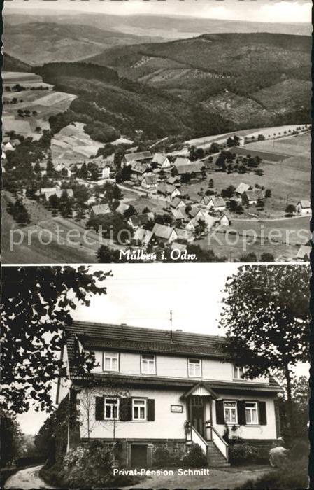 Muelben Fliegeraufnahme Privat Pension Schmitt