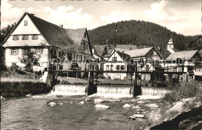 Schenkenzell Partie an der Kinzig Stauwehr