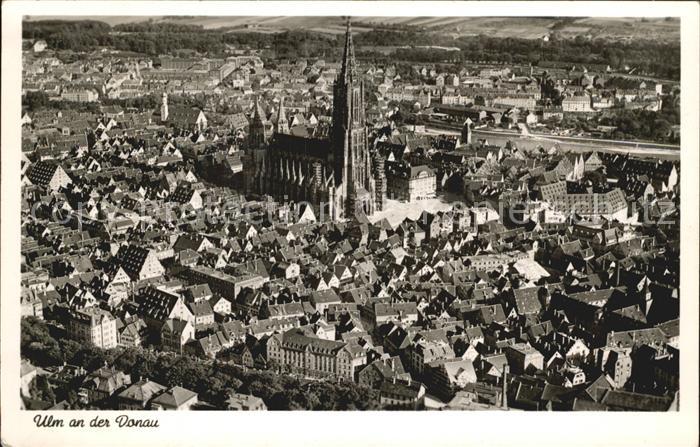 Ulm Donau Muenster Fliegeraufnahme