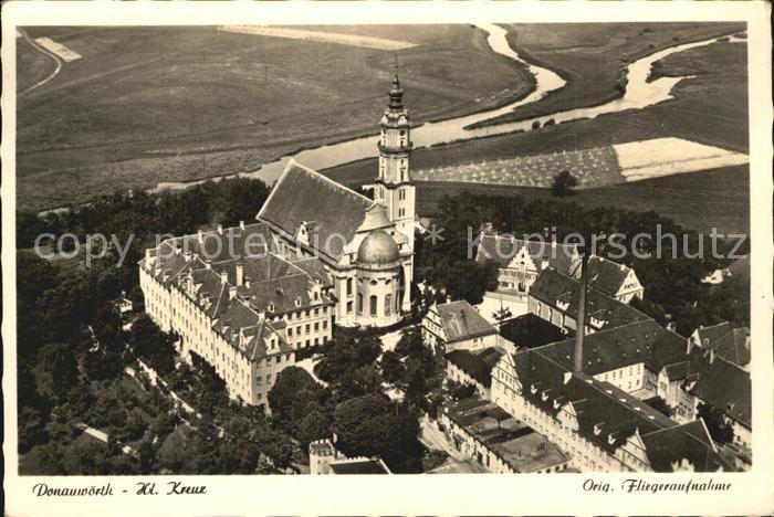 Donauwoerth Hl Kreuz Kirche Fliegeraufnahme
