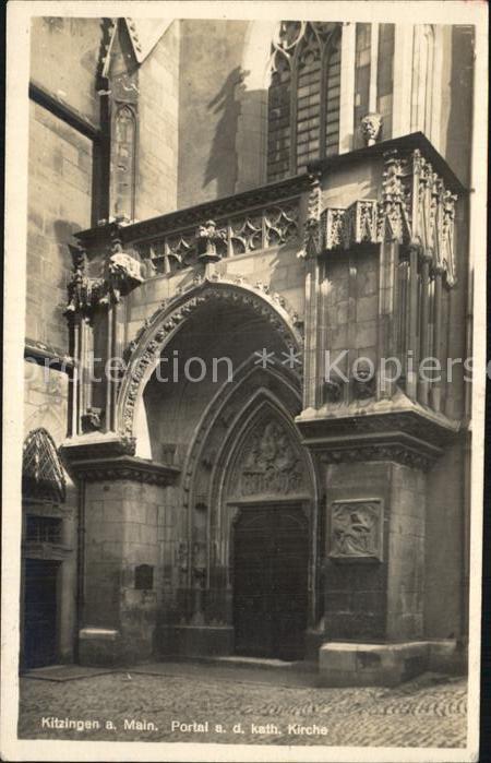Kitzingen Main Kath Kirche Portal