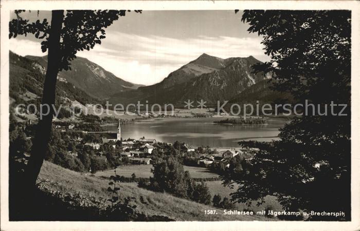 Schliersee mit Jaegerkamp und Brecherspitze