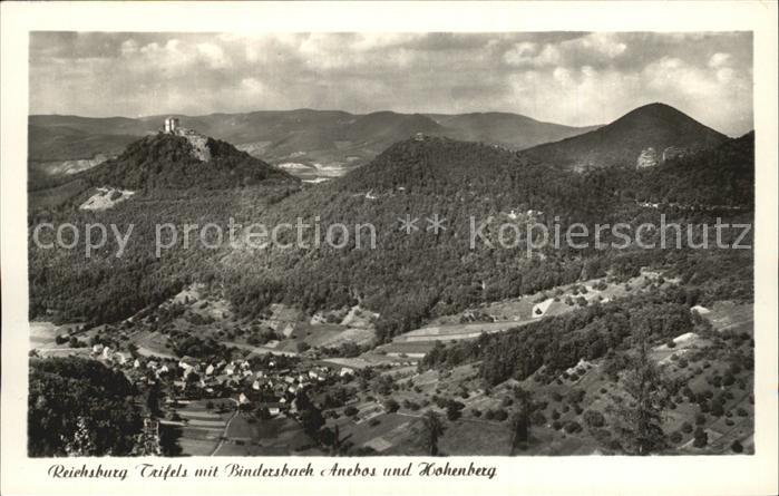 Bindersbach mit Anebos Hohenberg und Burg Trifels