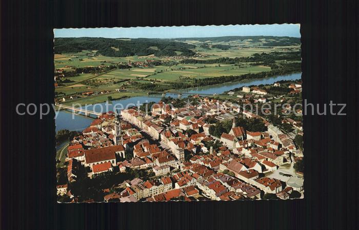 Braunau Inn Fliegeraufnahme