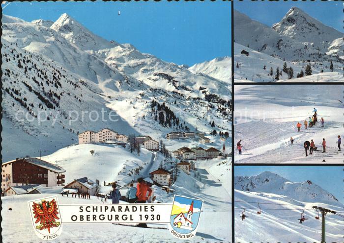 Obergurgl Soelden Tirol Panorama Skipisten Sessellift