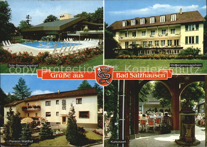 Bad Salzhausen Sole Bewegungsbad Muettergenesungsheim Pension Waldhof Kurkonzert