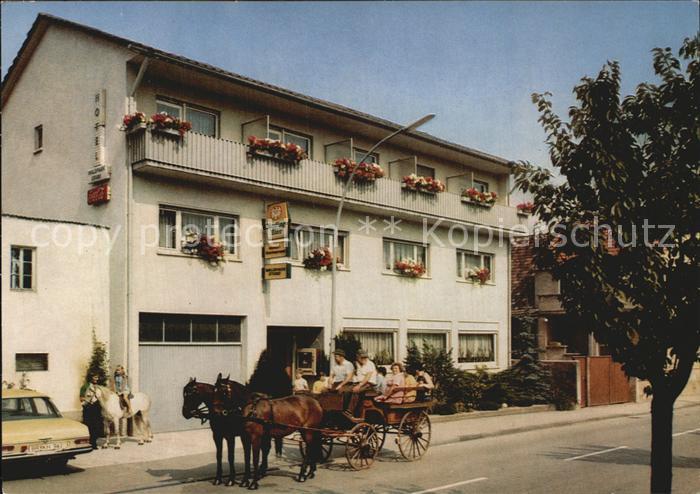 Mingolsheim Hotel Pension Waldpark Stube Pferdekutsche