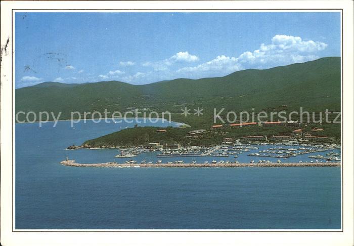 Punta Ala Der Hafen Fliegeraufnahme