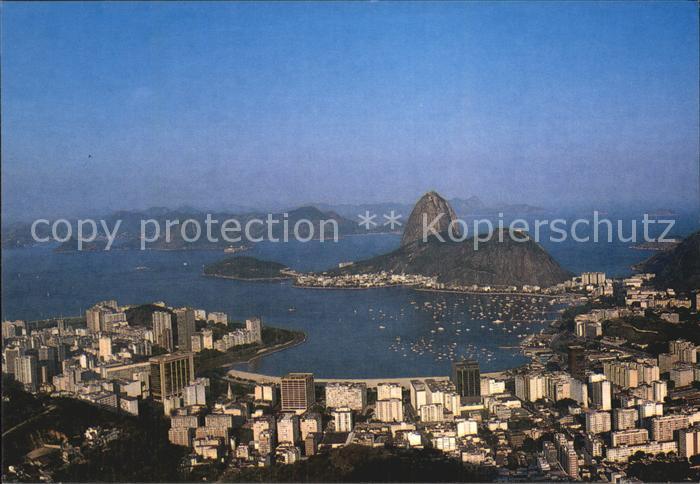 Rio de Janeiro Vista panoramica de Botafogo cam Pao de Acuar