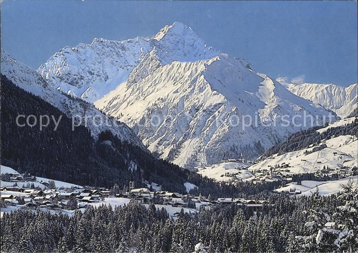 Riezlern Kleinwalsertal Vorarlberg mit Hirschegg Mittelberg und Widderstein