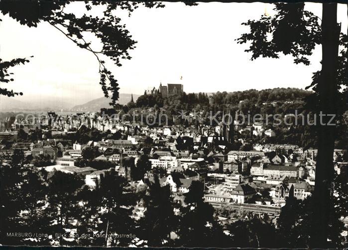 Marburg Lahn Panorama mit Burgblick