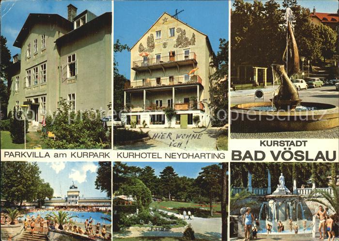 Bad Voeslau Parkvilla Neydharting Freiheitsbrunnen Thermalbad Kurpark Schwedisch