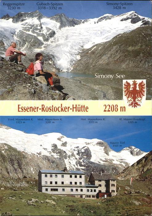 Praegraten Grossvenediger Essener Rotstocker Huette Simony See
