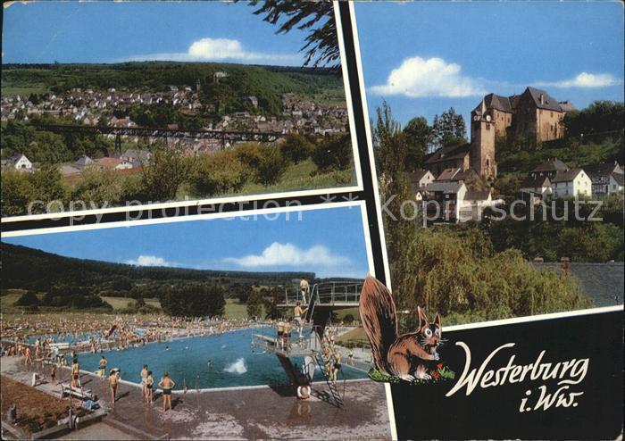 Westerburg Westerwald Panorama Schwimmbad Schloss