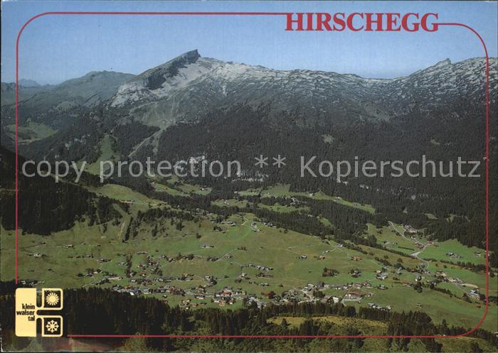 Hirschegg Kleinwalsertal Vorarlberg Fliegeraufnahme mit Hoch Ifen