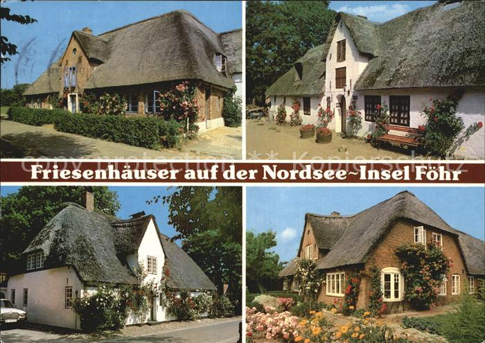 Insel Foehr Friesenhaeuser